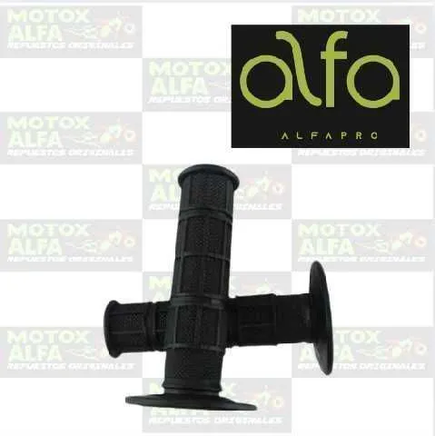 MANUBRIO MX GOMA NEGRO LARGO ALFA PRO SUNIMOTO-A524130MM OJO A525-130MM MOHAN