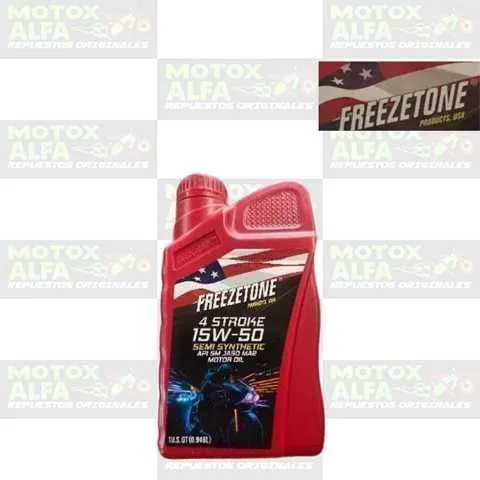 ACEITE 15W50 SEMISINTHETIC FREEZTONE JASO MA2 12/1QT