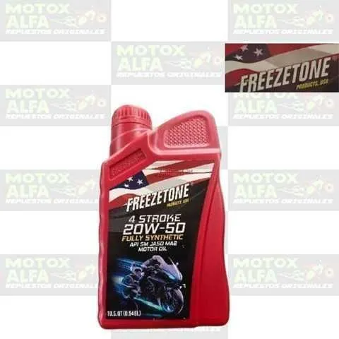 ACEITE 20W50 FULLSINTHETIC FREEZTONE JASO A2 12/1QT