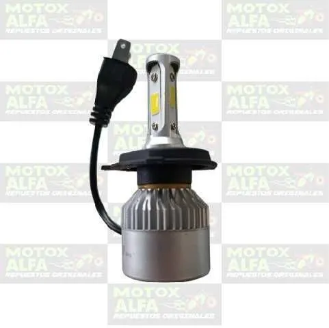 LUZ LED FARO H4 FOCO 3 LADOS BLANCA 12V AC DC 8000LMS 60W