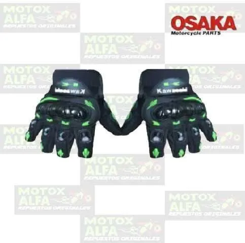 GUANTE LARGO KAWASAKI NEGRO VERDE TXL OSAKA 1166