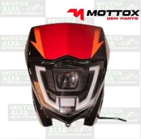 MASCARILLA COMPLETA XTZ125 LED YAMAHA NEGRO MOTTOX MSCR035