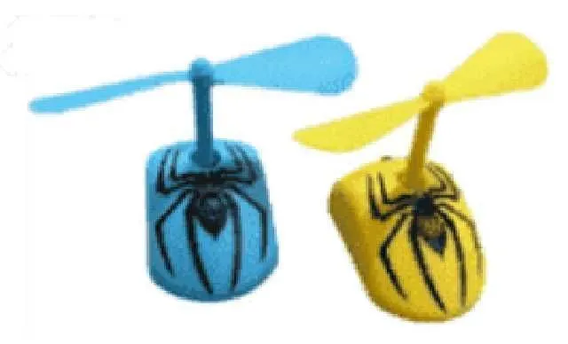 DECORADOR BOMBA HELICOPTERO SPIDERMAN AMARILLO AMARH-TK002