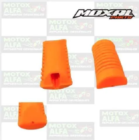CAUCHO ESTRIBO DELANTERO UNIVERSAL NARANJA NEON MOXAL 06.043.0009