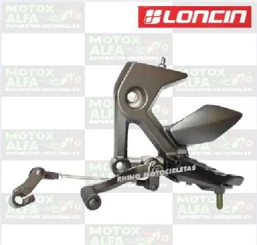 BASE ESTRIBO DELANTERO CR5 PRO IZQUIERDO PEDAL CAMBIO ORIGINAL LONCIN LX-250-12A-0056