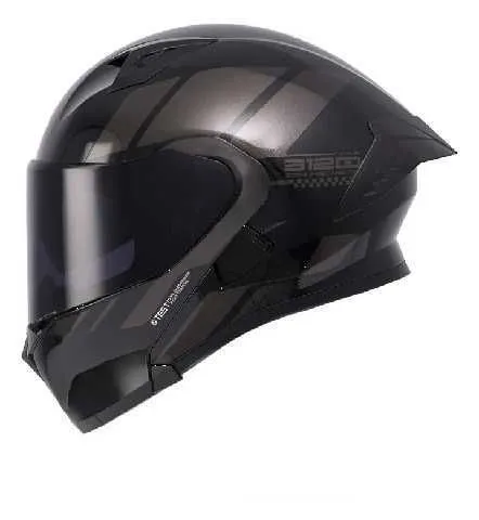 CASCO ABATIBLE ICH 3120 ORDANOX NEGRO GRIS MATE TM CASICH00556-M