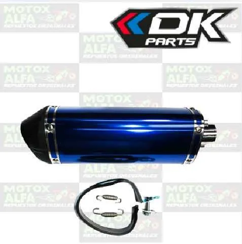 ESCAPE SILENCIADOR DEPORTIVO AZUL TRIANGULO DK 070370007