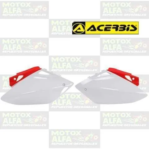 TAPA LATERAL CRF450 BLANCO ROJO 22382 030 22465 110