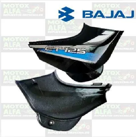 TAPA LATERAL CT125 CT125UG NEGRO AZUL ORIGINAL BAJAJ 52DU0629 18138.131-GEN 18138.139-GEN