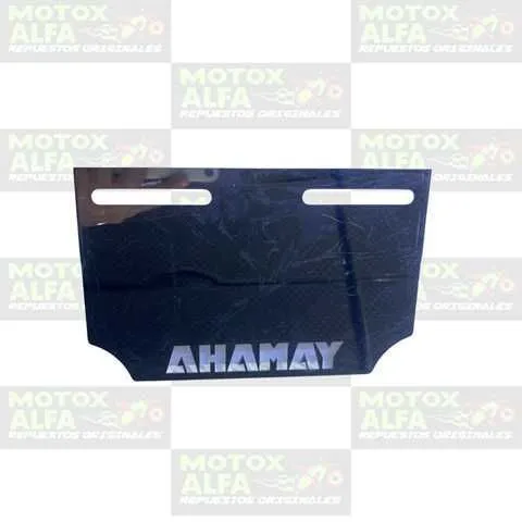 PROTECTOR PLACA YAMAHA BASE REFLECTIVO TRAGALUZ ALUMINIO LUJO