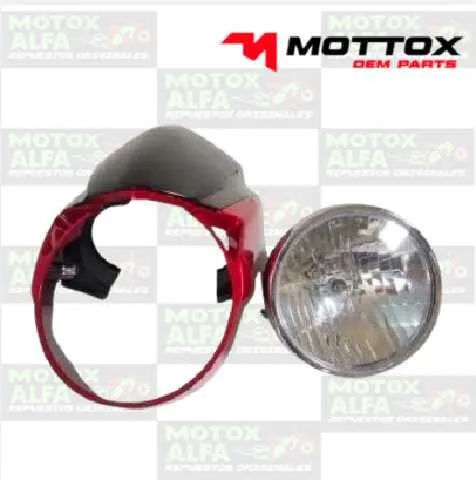 MASCARILLA COMPLETA HLX150 ROJO TVS MOTTOX MSCR050