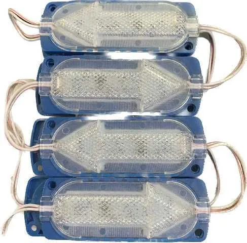 LUZ LED LUPA FLECHA FLASH AZUL RV--