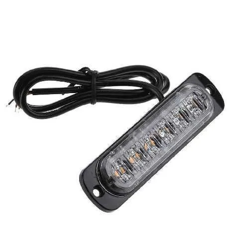 LUZ LED ROJA POLICIA BARRA TRANSPARENTE BLOX 