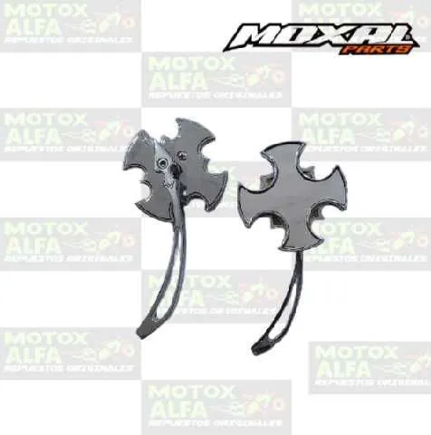 ESPEJO MT150 CROMADO CRUZ 10MM CROMADO LUJO  MOXAL 01.016.0034