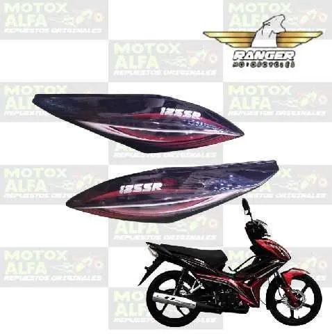 CUBREMONTURA XY125SR (2023) SET SUPERIOR NEGRO CABALLITO RANGER ORIGINAL
