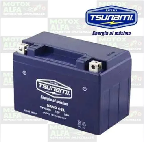 BATERIA YTX9 MTX9A NS200 DOMINAR400 MT03 MT09 GEL TSUNAMI 02.004.0012