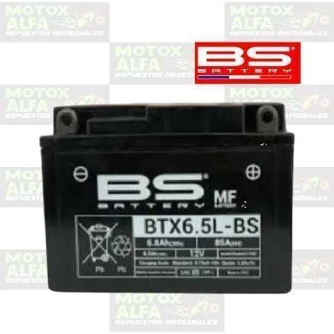 BATERIA 12N 6.5 GEL BS MTX6.5L - + (STIFF150  MOTOR1) BS BATTERY 000000000010100802
