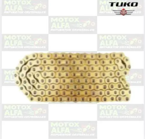CADENA 520H 116 DORADA TUKO 001-013-008-0004