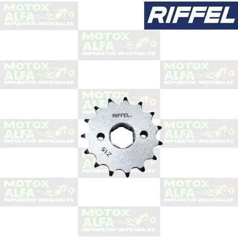 PIÑON MOTRIZ CG125 CG200 15T 428H STIFF150 XL185 GY200 FX200 RANGER150FS RIFFEL 1295 1291 25003 33067