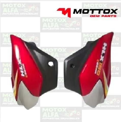 TAPA LATERAL HLX150 ROJO TVS MOTTOX TAPA068