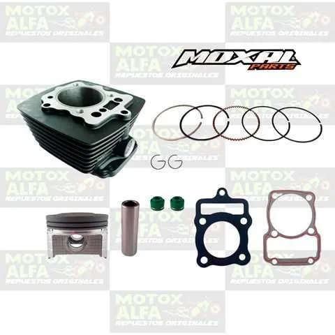 KIT CILINDRO CG250GY50 2021 67MM P16 CONVEXO RANGER NEGRO MOXAL 06.050.0072