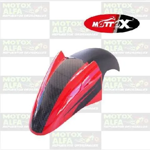 GUARDAFANGO DELANTERO FX200 ROJO NEGRO 2017 MOTTOX M01291