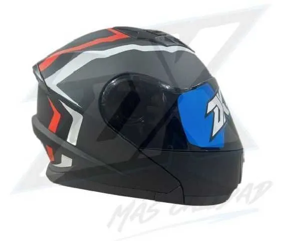 CASCO ABATIBLE JH901 ROJO NEGRO TM MATE VISOR NEGRO DK 050030268