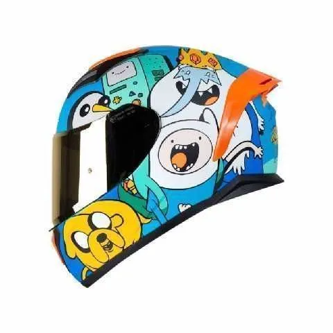 CASCO AERODINAMICO 582SP EVO ADVENTURE TIME AZUL AMARILLO SHAFT TL CASSHA00253-L