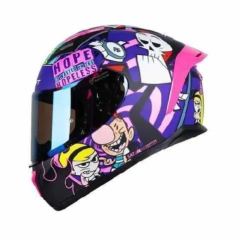 CASCO AERODINAMICO 582SP EVO BILLY Y MANDY MORADO FUCSIA TM SHAFT CASSHA00252-M 