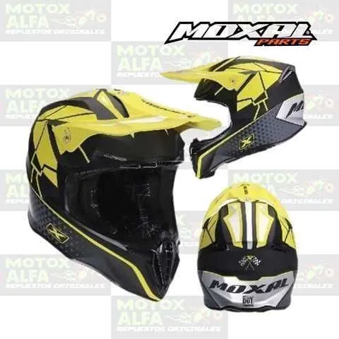 CASCO MX CROSS DERBY EDGE NEGRO AMARILLO GRIS MATE TL MOXAL 03.003.0126