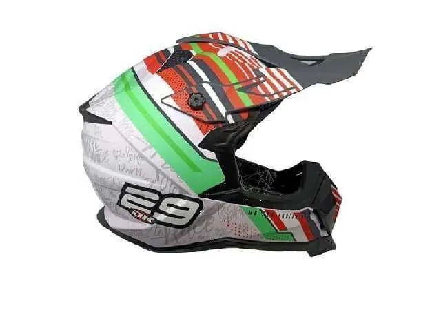CASCO MX DK JH601 BLANCO VERDE TM DK 050020058-A013