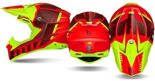 CASCO MX CROSS MT HLEMETS ROJO VERDE NEON TL MT 021