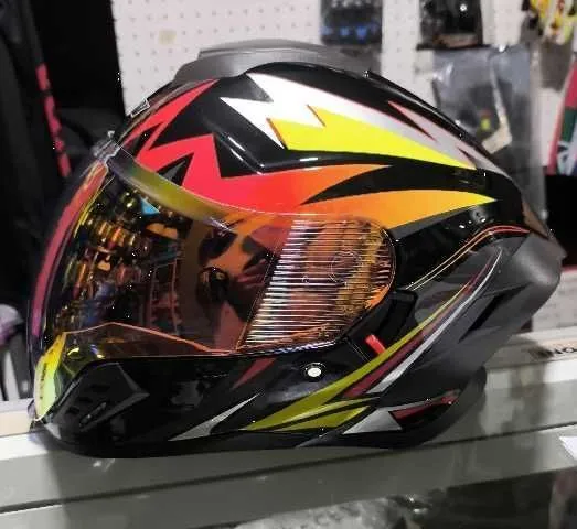 CASCO 905 ROJO VERDE RAYO TL RV