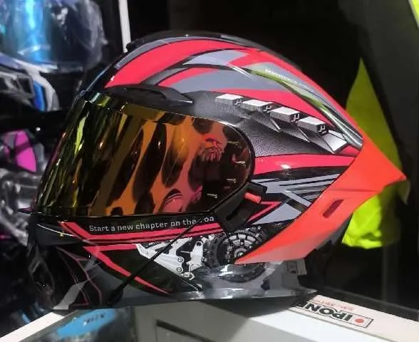 CASCO ABATIBLE 911 ECO ROJO TXL  ARV 