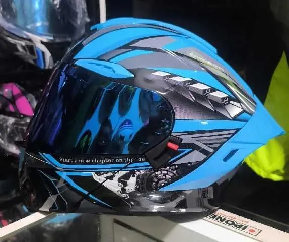 CASCO ABATIBLE 911 LV AZUL PLANO TL  ARV 