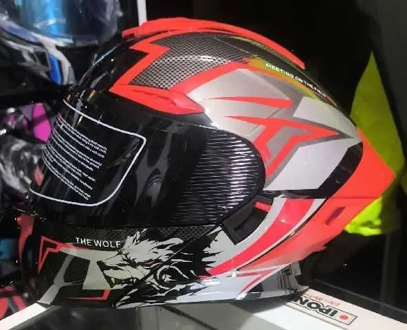CASCO ABATIBLE 911 LV ROJO RAYO TXL ARV 