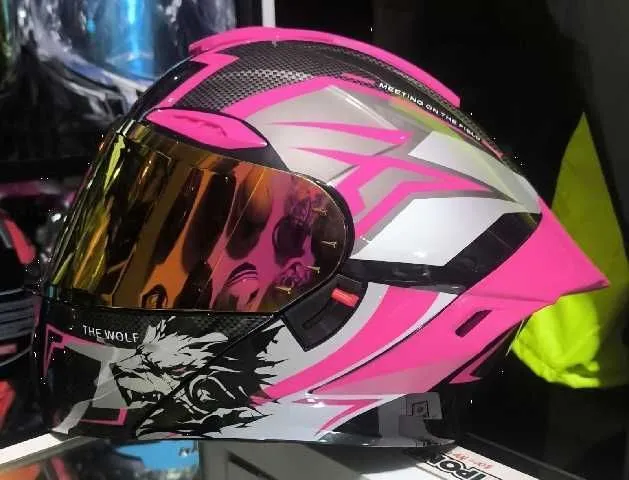 CASCO ABATIBLE 911 LV ROSADO RAYO TL  ARV 