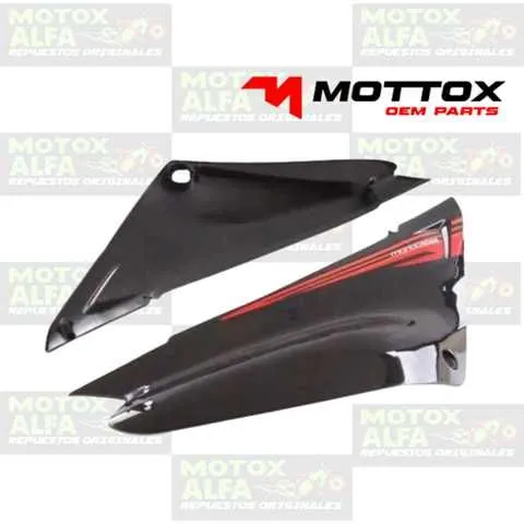TAPA LATERAL XTZ125 NEGRO YAMAHA MOTTOX M01368
