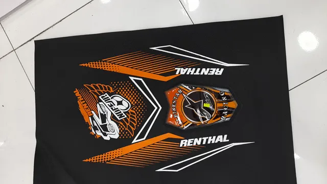 FORRO MONTURA ESTAMPADO NARANJA NACIONAL RV--