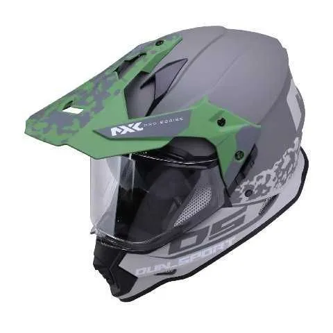 CASCO MX DUAL DUAL SPORT XL GRIS VERDE MATE - DUAL SPORT - MXL - CHINA