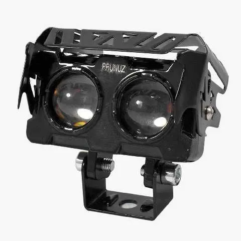 LUZ LED BICOLOR 2 LUPAS NEGRO AMARILLO/BLANCO (UNIDAD) 4000LM RV V17