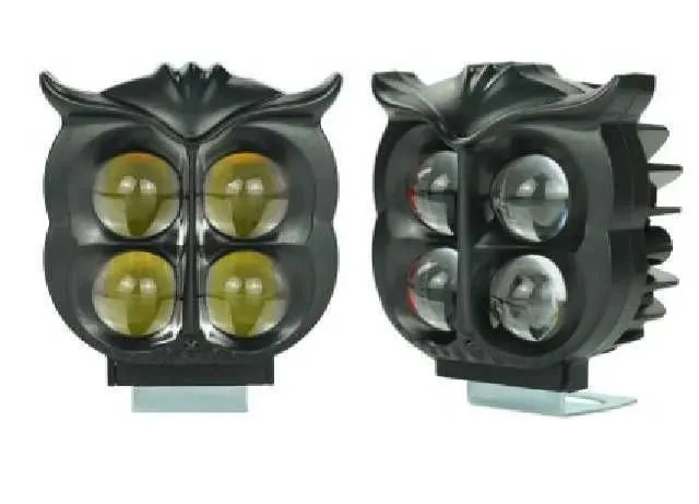 LUZ LED BICOLOR 4 LUPAS BUHO AMARILLO/BLANCO (UNIDAD) ROYAL RH-DD086 