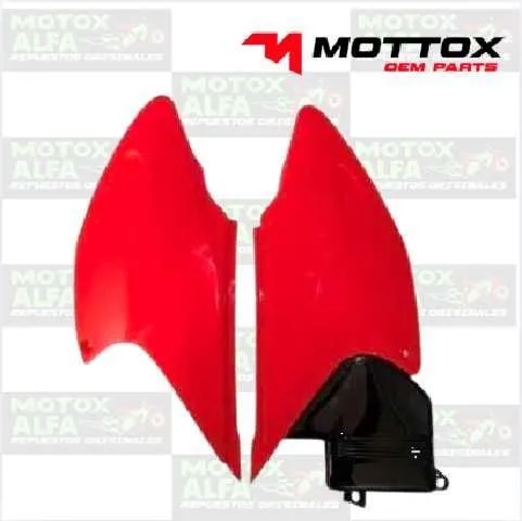 TAPA LATERAL DY250 SCORPION ROJO DAYTONA MOTTOX TAPA029