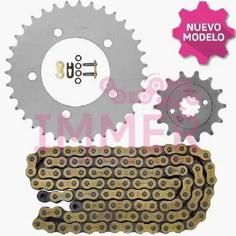 KIT ARRASTRE NK300 35T 14T 520H 102L CFMOTO ORING TITANIUM GOLD RIFFEL 90032 