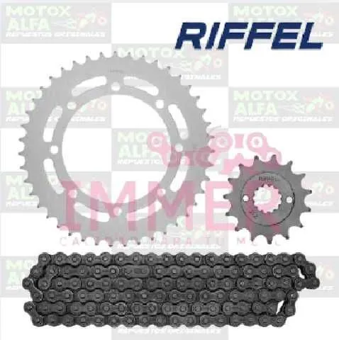 KIT ARRASTRE KLR650 43T 15T 520H 110L KAWASAKI RIFFEL 90015