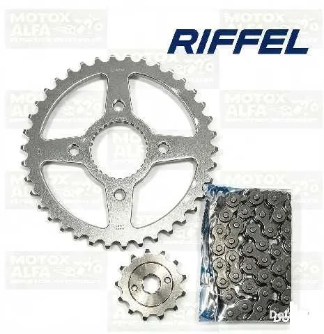 KIT ARRASTRE HERO HUNK200R HUNK190R 38T 13T 520H 104L HONDA RIFFEL 91636