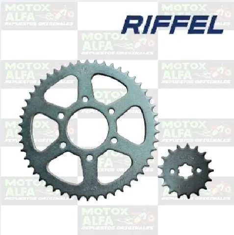 KIT CATALINA NK150 428H MOTO CHINA HAOJUE NK150 / DR 150 (20-21) (50D/17D) 6H TITANIUM 1045 BLACK 79094