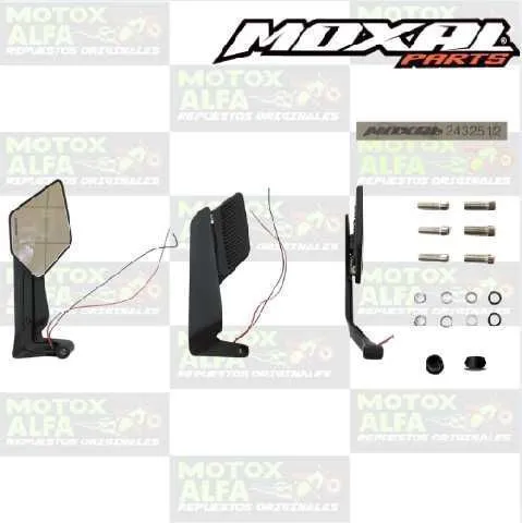 ESPEJO ALUMINIO ALERON ROMBO C/LED UNIVERSAL 01.016.0084