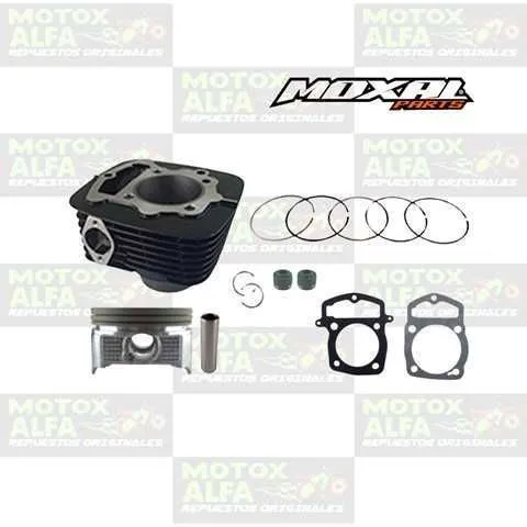 KIT CILINDRO CB250 250CC 65.5MM P15 ALT107 SKR250 CRF230 CR5 PLANO NEGRO MOXAL 06.050.0037