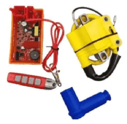 KIT BOBINA Y CDI ANTIROBO CG 125/150 AC/DC RH-CD050